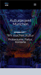 Mobile Screenshot of kulturprojekt-muenchen.de