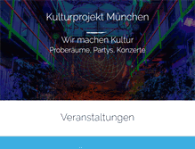 Tablet Screenshot of kulturprojekt-muenchen.de